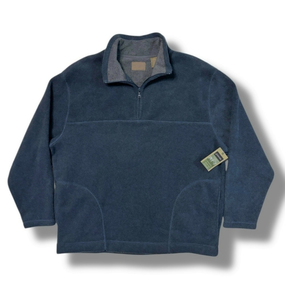 ST. JOHN’S BAY Adirondack Fleece Quarter Zip Pullover Sweater NWT!
